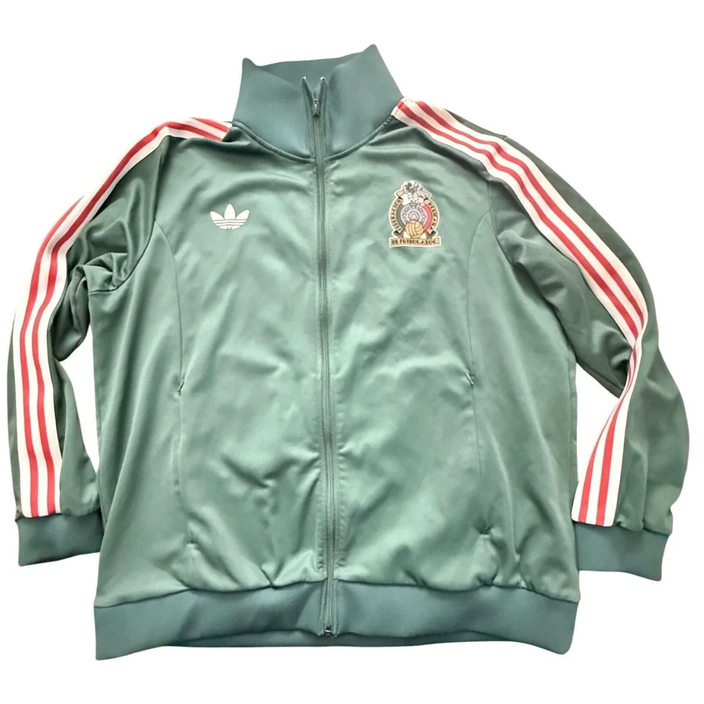 Adidas Originals Mexico National Team Track Jacket Green Mens 3XL IU2175 FMF